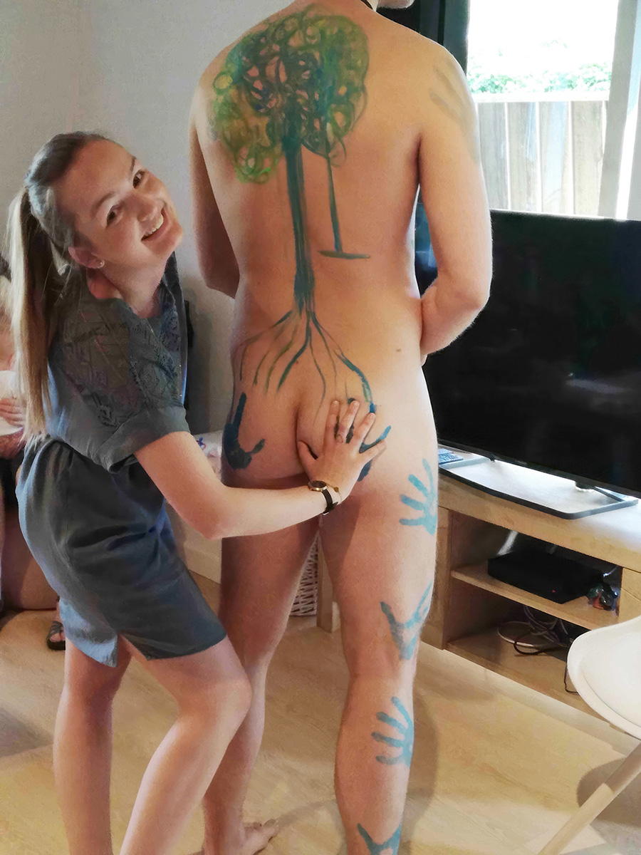 JGA Junggesellenabschied Bachelorette Party Bodypainting in Frankfurt